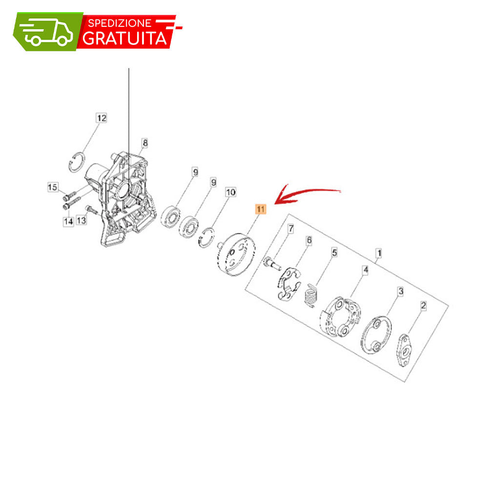 ECHO SRM-520ESU CLUTCH BELL