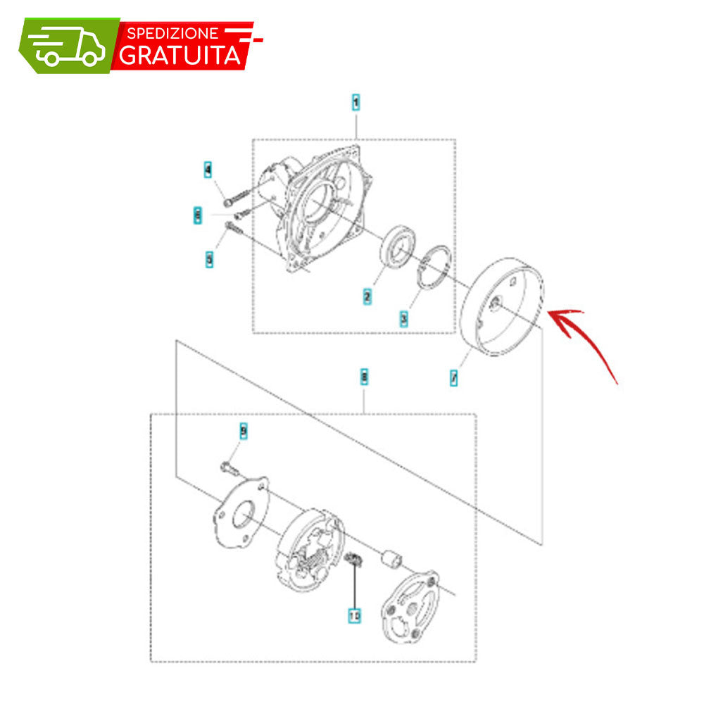 CLUTCH BELL HUSQVARNA 545RX