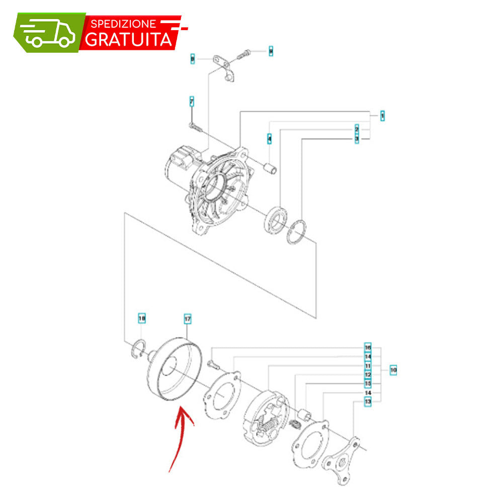 HUSQVARNA 555RXT CLUTCH BELL AND ROLLER CAGE