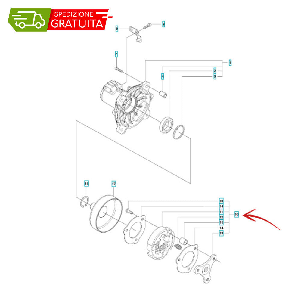 HUSQVARNA 555RXT CLUTCH