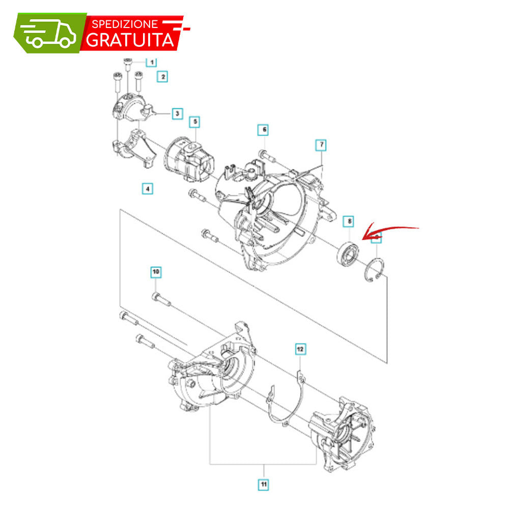 KUPPLUNGSLAGER HUSQVARNA 525LK - 525RJX