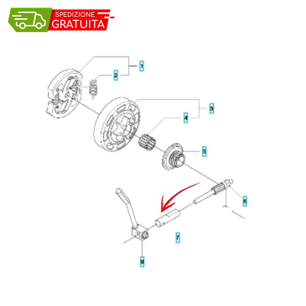 CYLINDRE POMPE À HUILE HUSQVARNA 435 II - 440 II - 445 II - 450 II