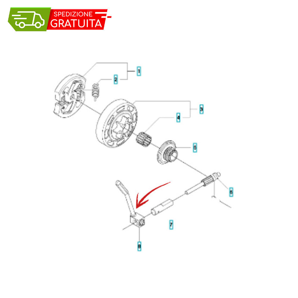 FLESSIBILE POMPA OLIO HUSQVARNA 435 II - 440 II - 445 II - 450 II