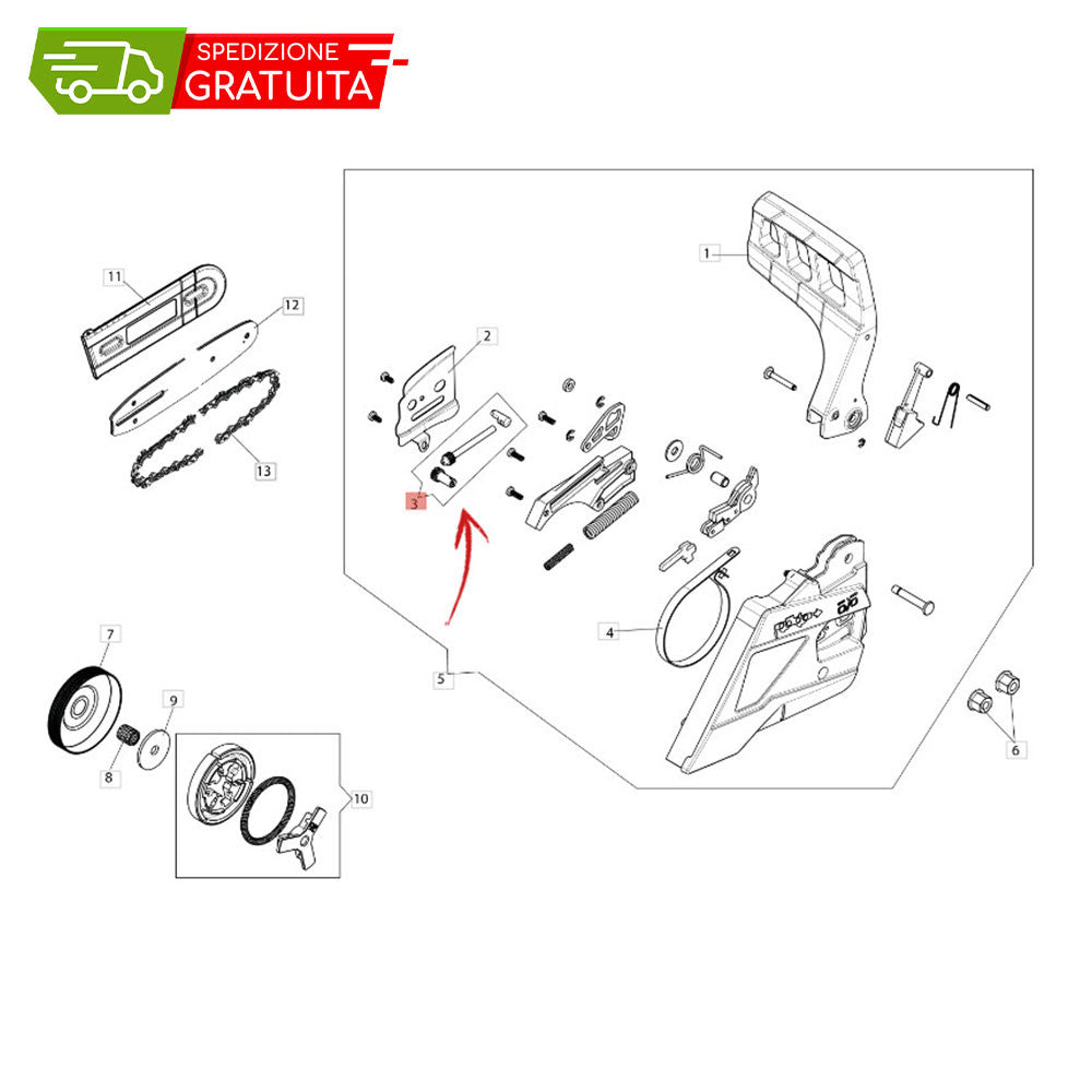 EFCO MTH-4000 CHAIN TENSIONER KIT
