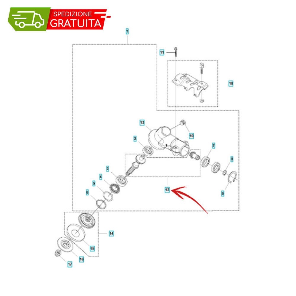 HUSQVARNA 545RX GEAR COUPLING KIT