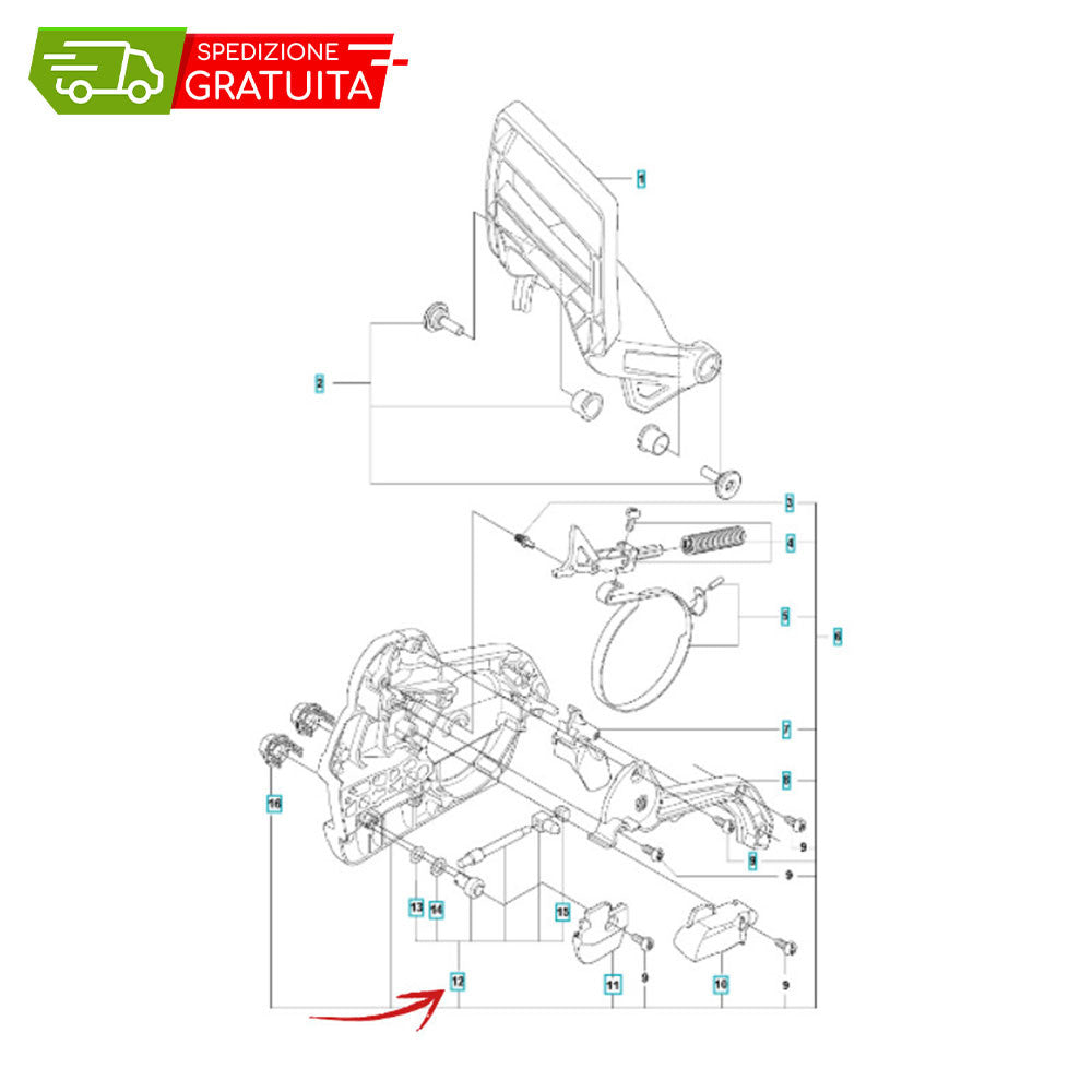 HUSQVARNA 550 XP II CHAIN TENSIONER KIT