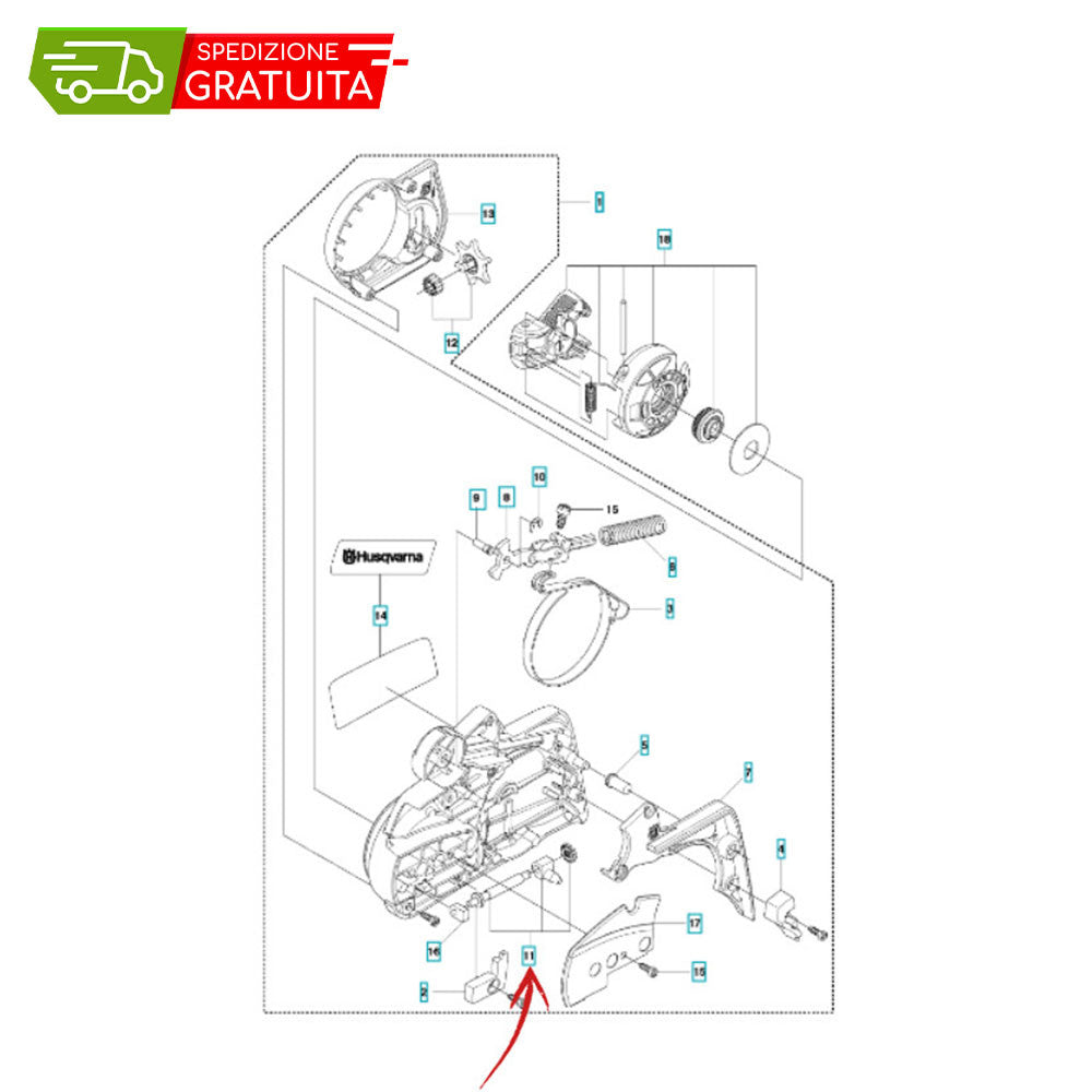 KIT TENDICATENA HUSQVARNA 435II - 440II - 445II - 450II