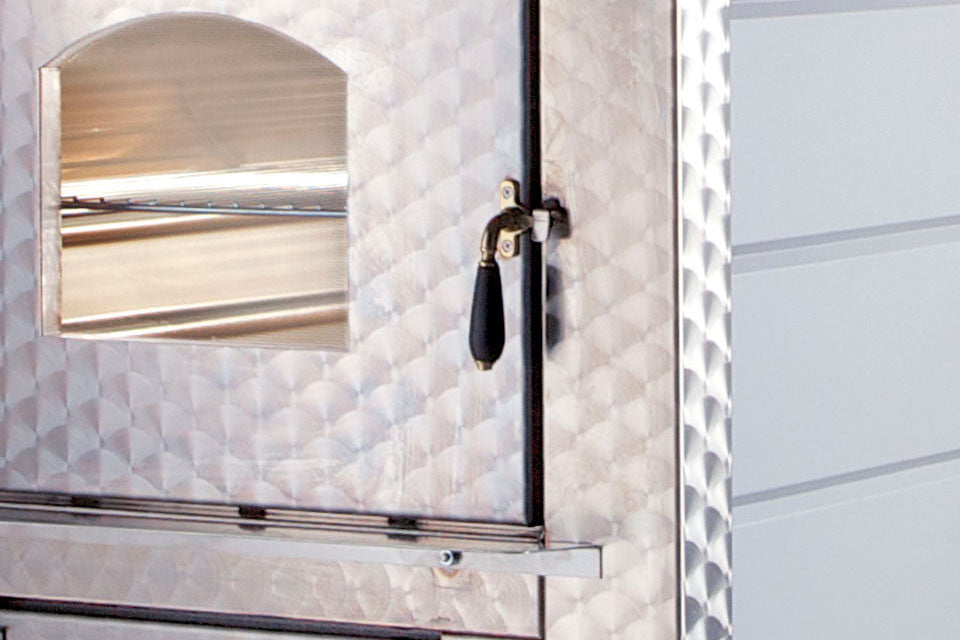 FORNO GEMIGNANI A LEGNA "G100" C/BARBECUE C/CARRELLO