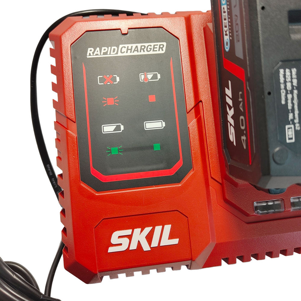 KIT BATTERIA  4 AH E CARICABATTERIA RAPIDO SKIL