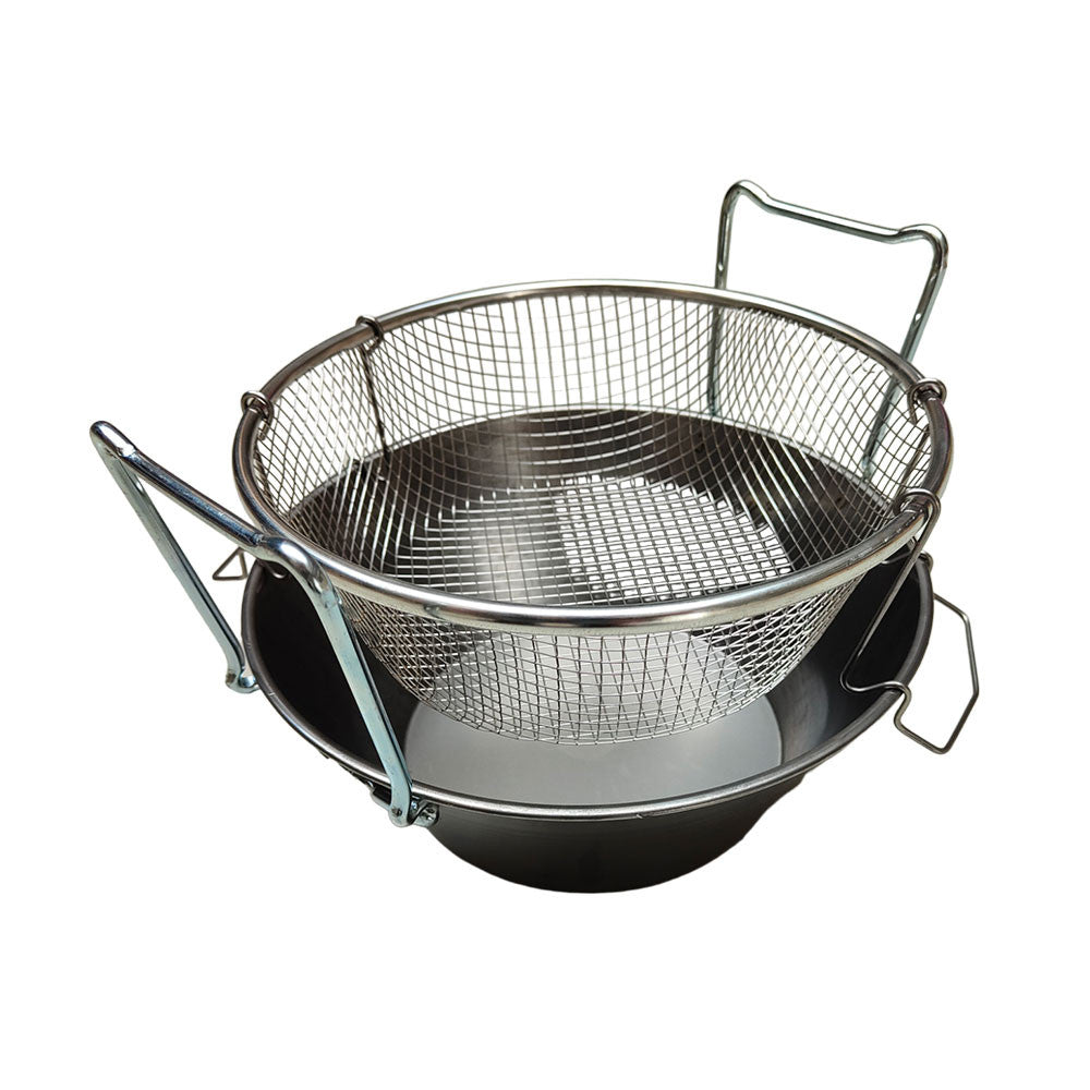 FRIGGITRICE INOX CON CESTELLO CM.30