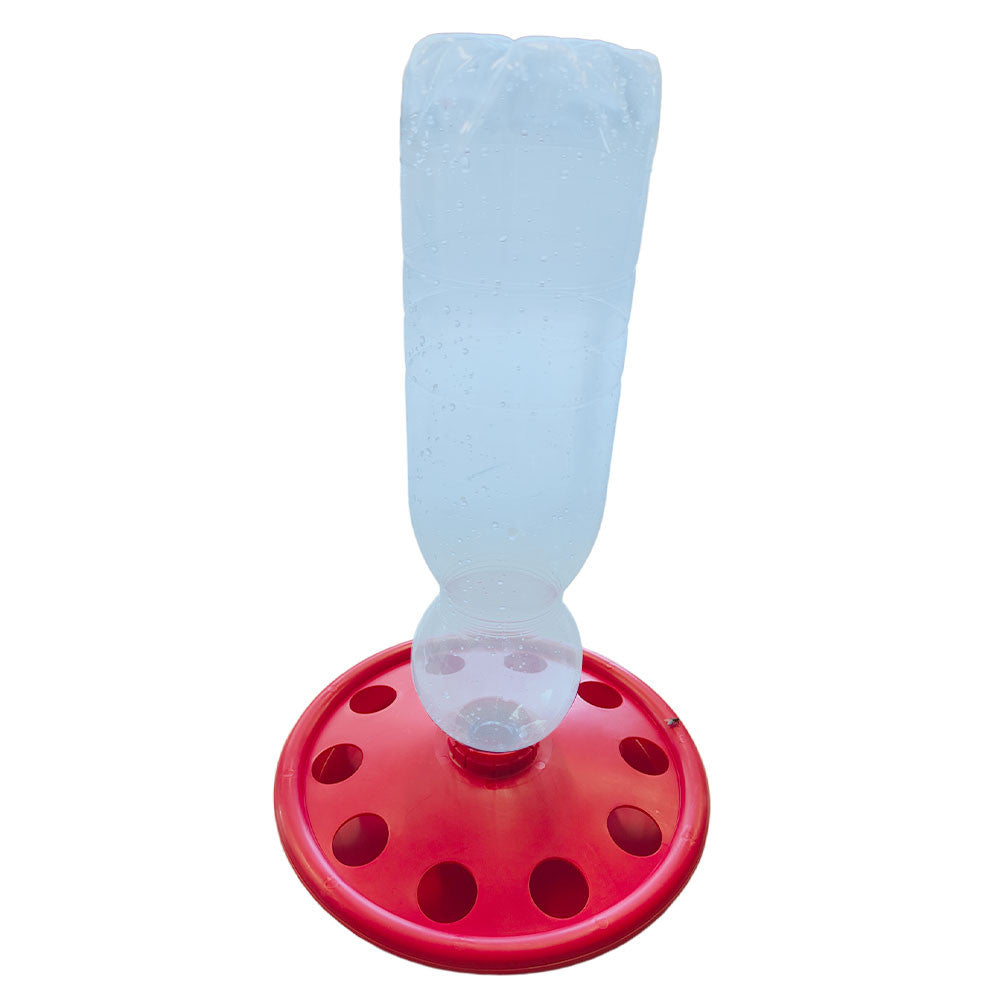BOTTLE HOLDER DRINKER FOR CHICKS