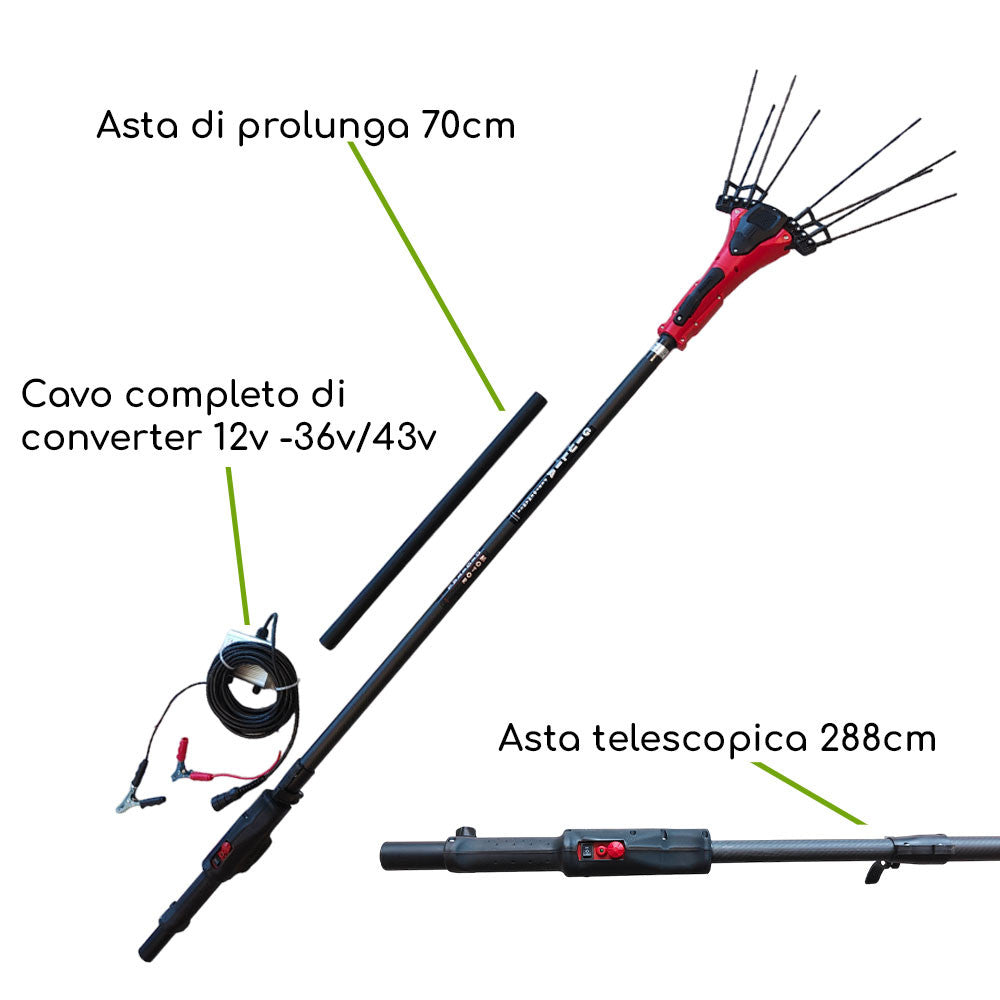 SBATTITORE GIULIA PERFORMANCE TELESCOPIC CARBON ROD