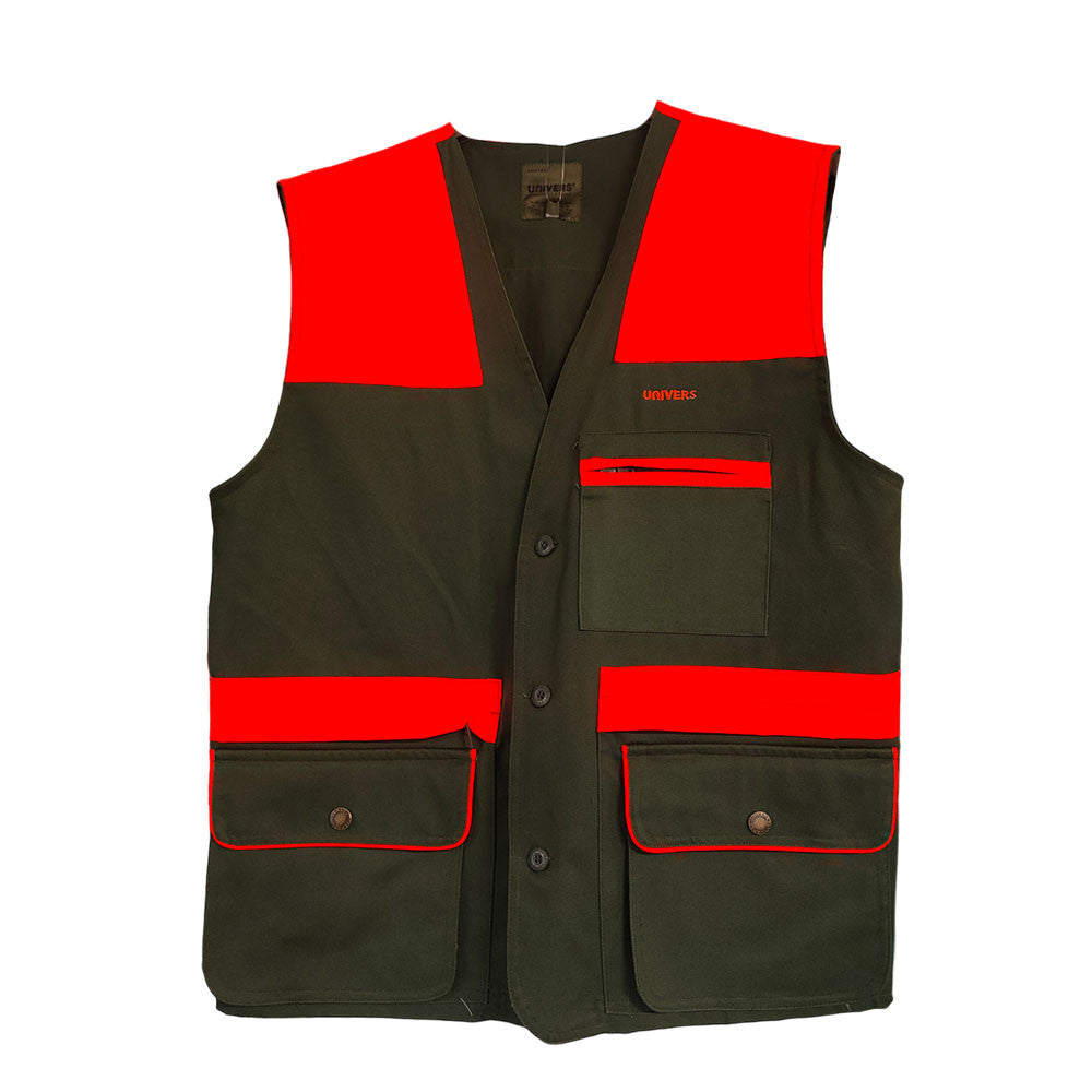 DIANA VEST GREEN/ORANGE SIZE S