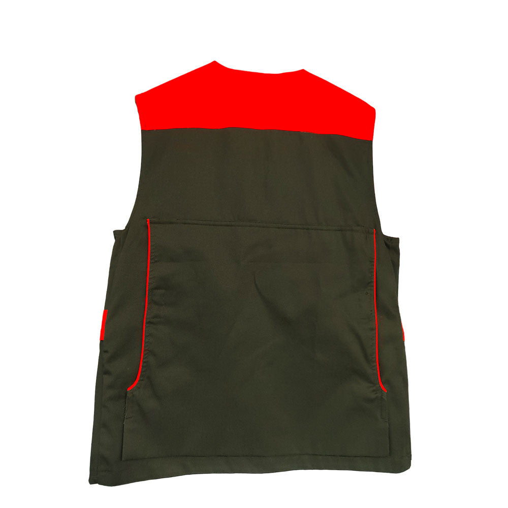 DIANA VEST GREEN/ORANGE SIZE S