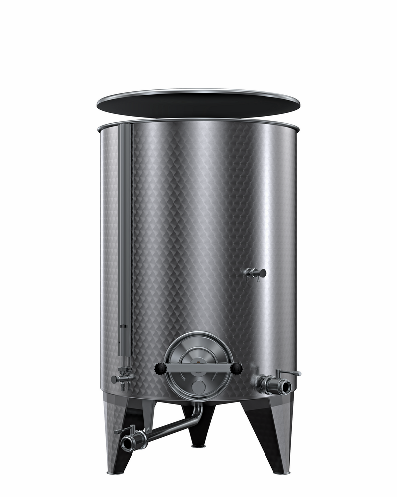 EDELSTAHLTANK "OPTIONAL" LT 750 MIT KONISCHEN BODENDECKEL