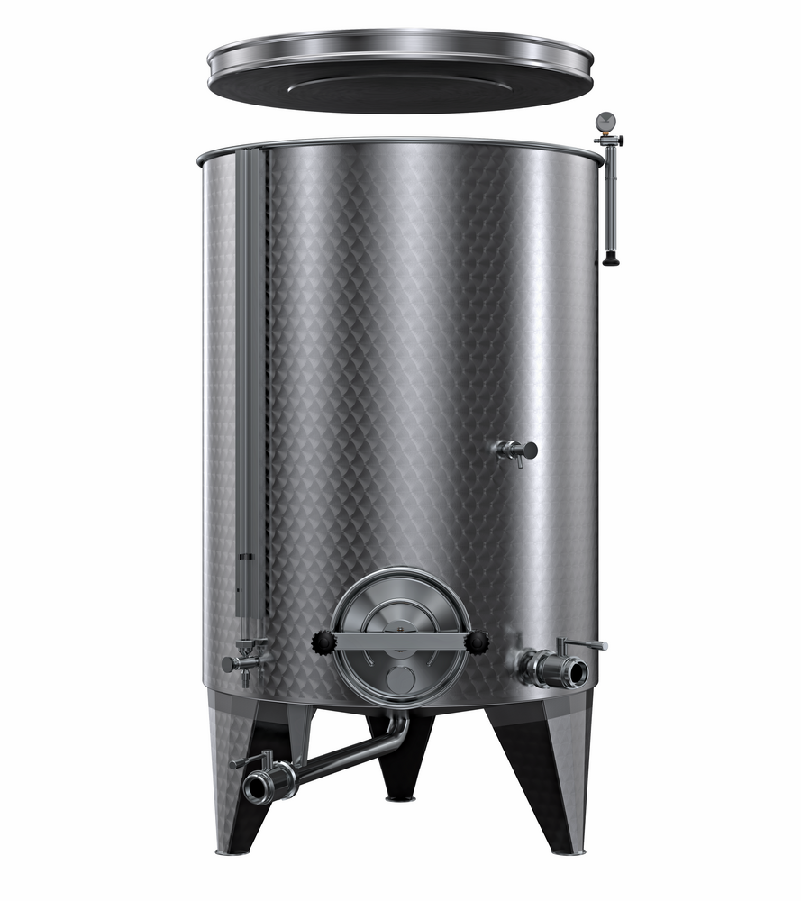 SERBATOIO INOX SEMPREPIENO AD ARIA "OPTIONAL" LT 750 FONDO CONICO