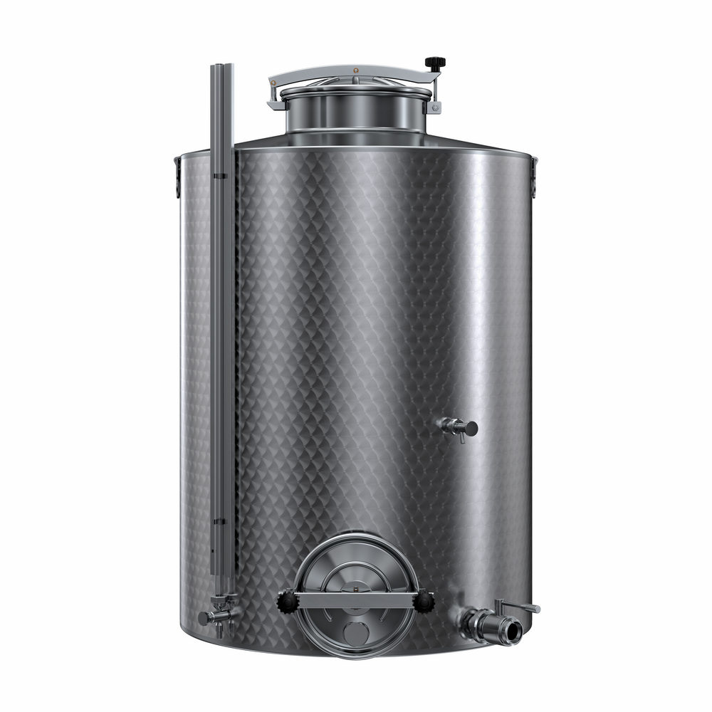 SERBATOIO INOX STOCCAGGIO "OPTIONAL" LT 1000 FONDO PIANO