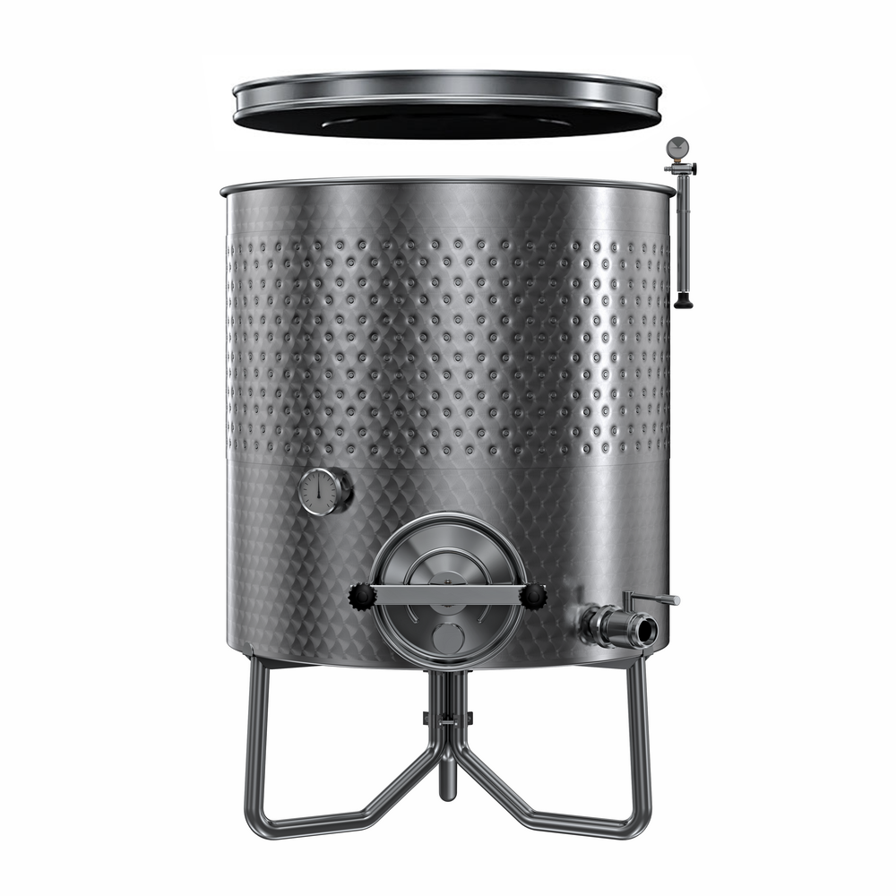 SERBATOIO INOX SEMPREPIENO AD ARIA "OPTIONAL" CON FASCIA LT 600 FONDO PIANO
