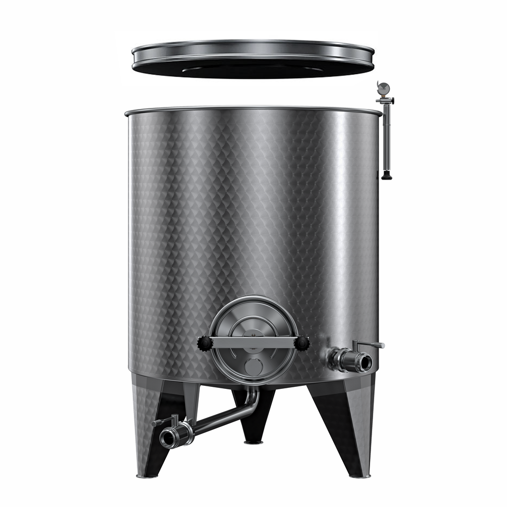 SERBATOIO INOX SEMPREPIENO AD ARIA "OPTIONAL" LT 500 FONDO CONICO