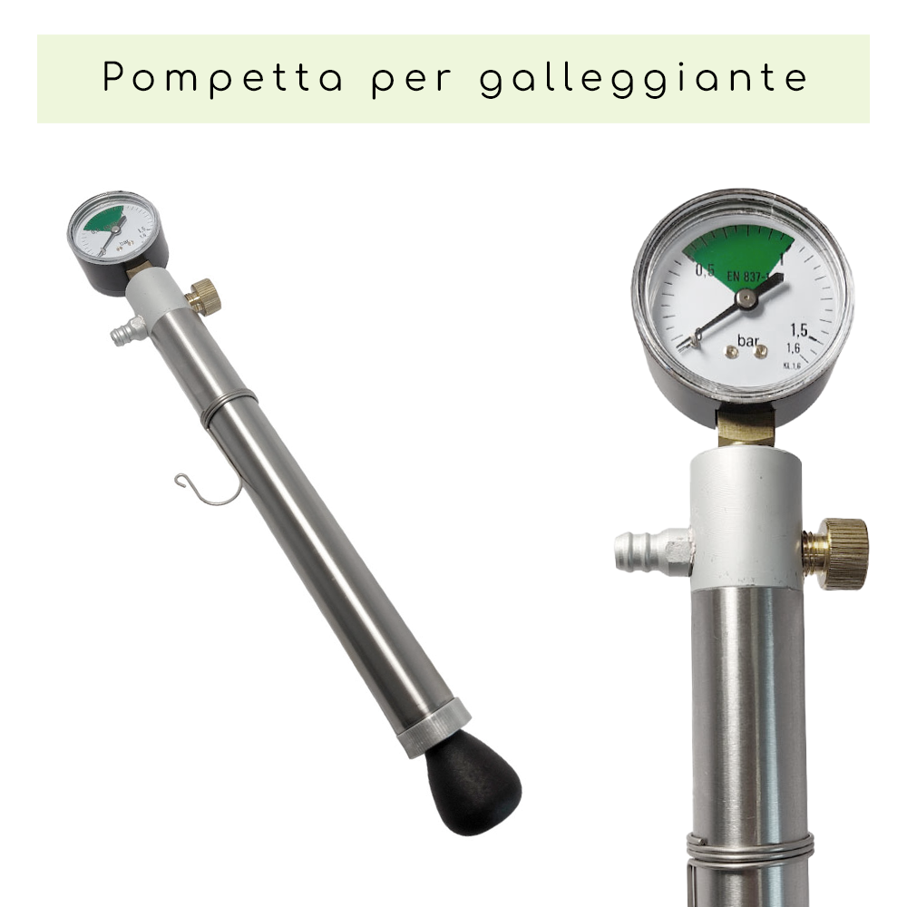 SERBATOIO INOX SEMPREPIENO AD ARIA LT 300 FONDO BOMBATO CON PIEDI