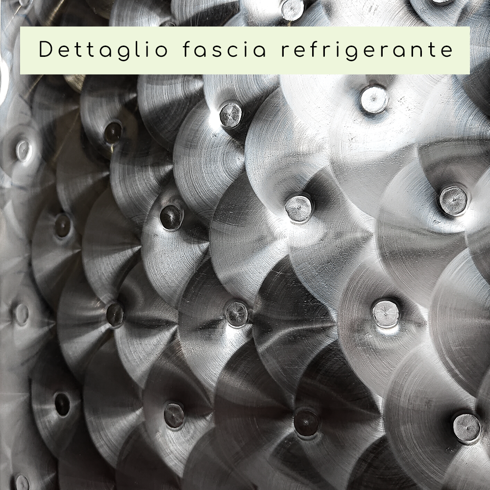 SERBATOIO INOX SEMPREPIENO AD ARIA CON FASCIA LT 500 FONDO BOMBATO