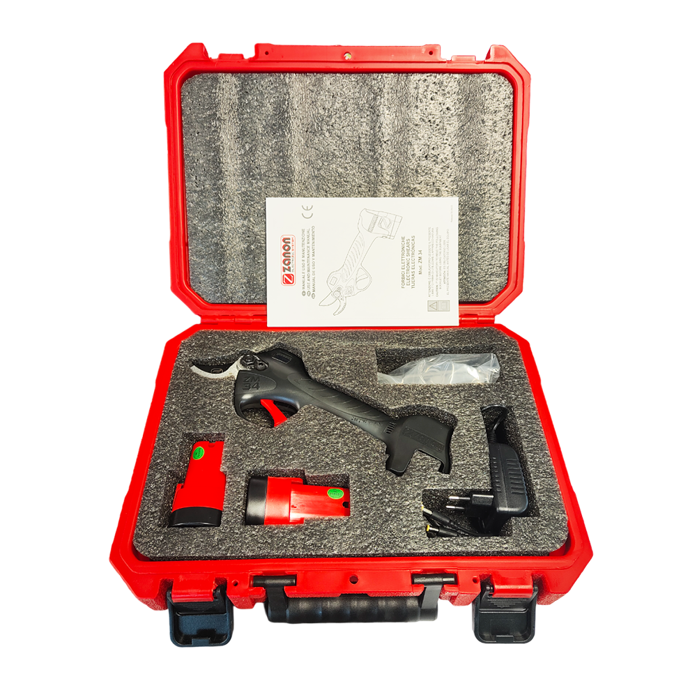 ELECTRONIC PRUNER ZM-34 WITH 2 BATTERIES