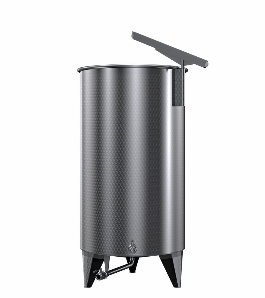SERBATOIO INOX SEMPREPIENO AD ARIA LT 2150 FONDO CONICO