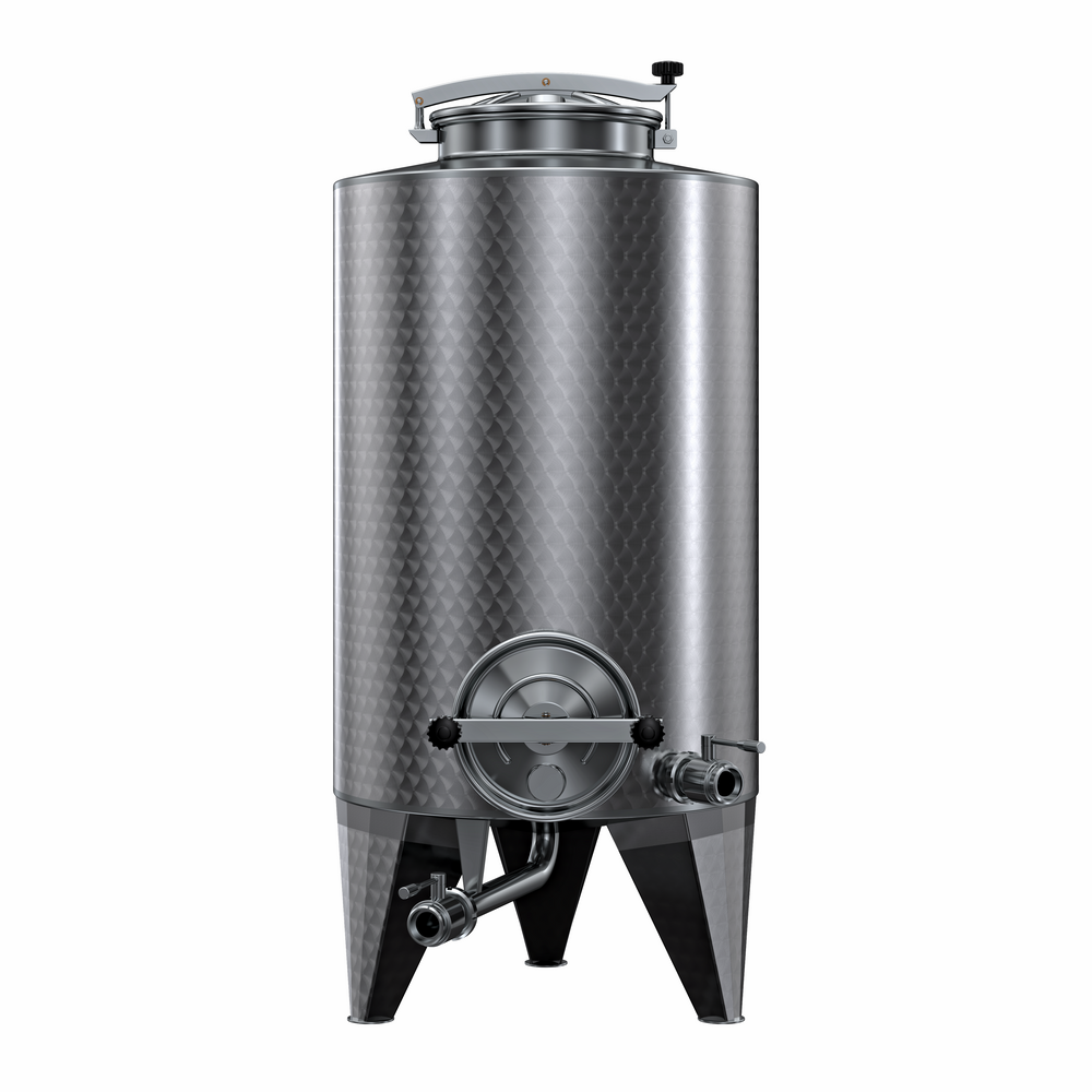EDELSTAHL LAGERBEHÄLTER "OPTIONAL" LT 450B KONISCHER BODEN