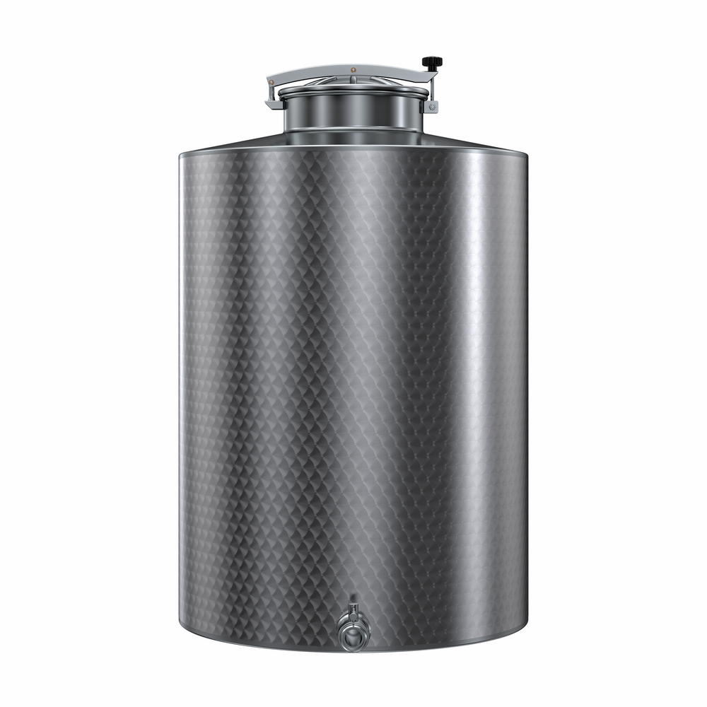 SERBATOIO INOX STOCCAGGIO LT 2100 FONDO PIANO