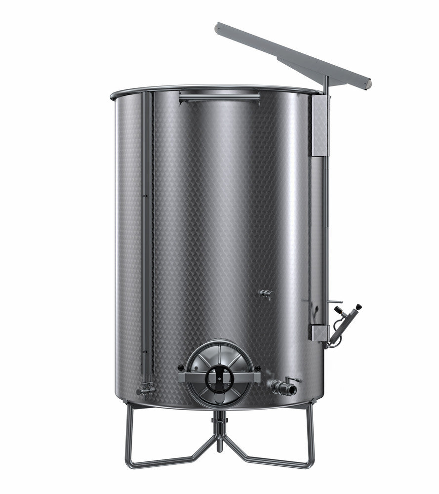 SERBATOIO INOX SEMPREPIENO AD ARIA "OPTIONAL" LT 2000 FONDO PIANO