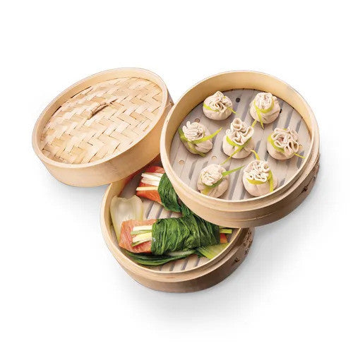 BAMBOO STEAMER DIAM. 20 TWO BASKETS