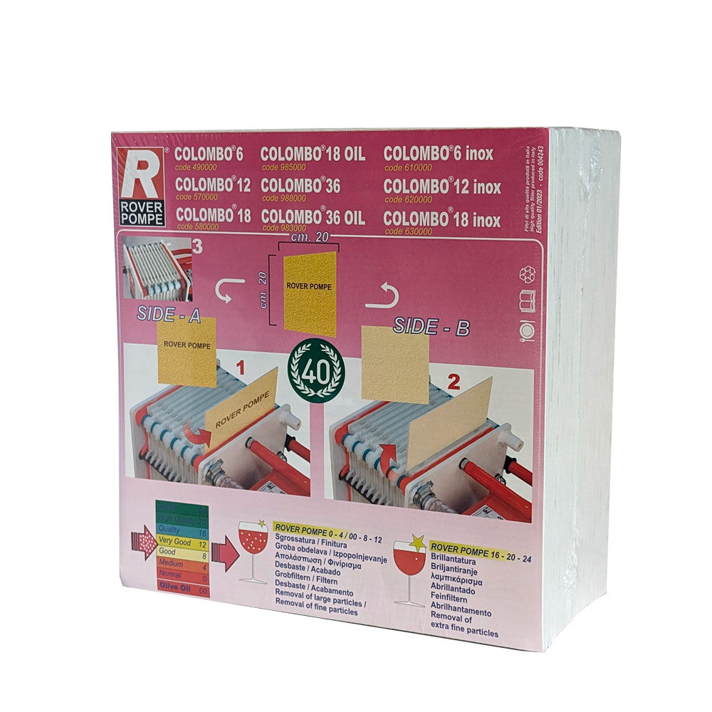 CARTONS FILTRANTS 20x20 ROVER 20 25pz