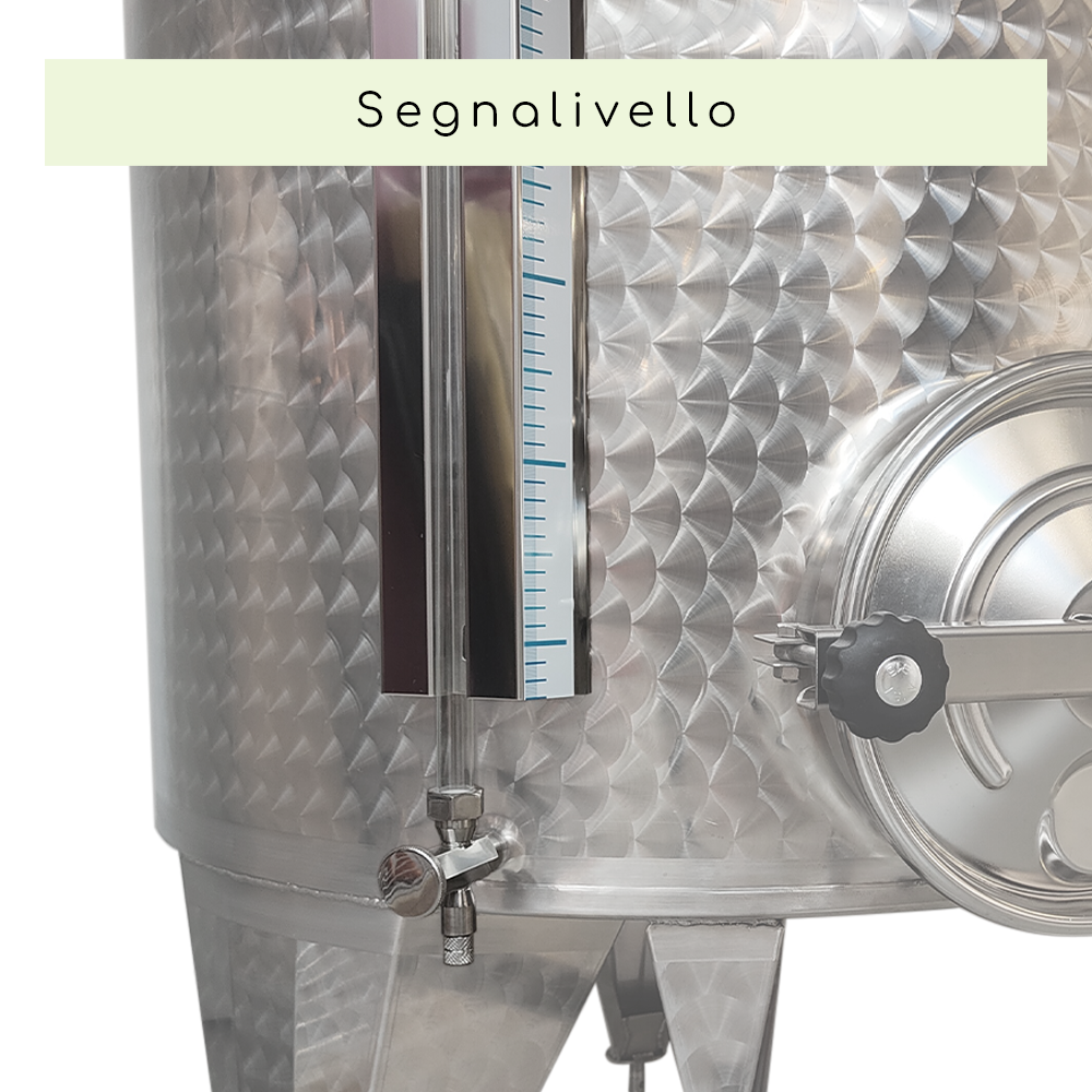 SERBATOIO INOX STOCCAGGIO "OPTIONAL" LT 2300 FONDO PIANO