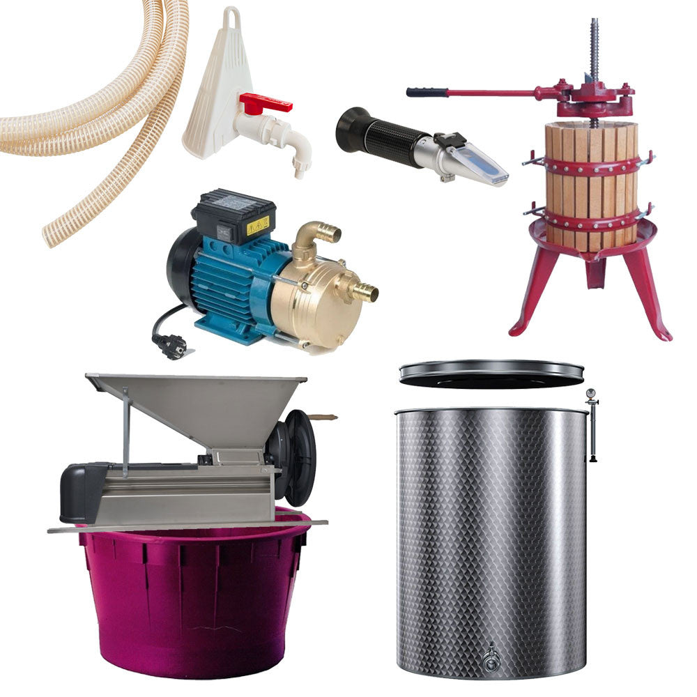 KIT VENDEMMIA INOX "SEMI-PRO" + SPA