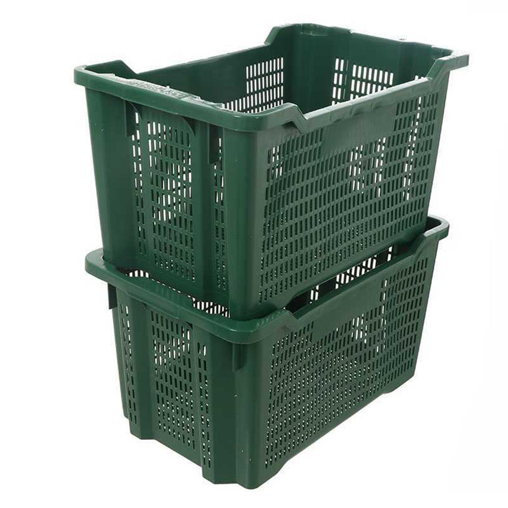SET OF 10 PIECES LT.40 PLASTIC BOXES, FULLY PERFORATED