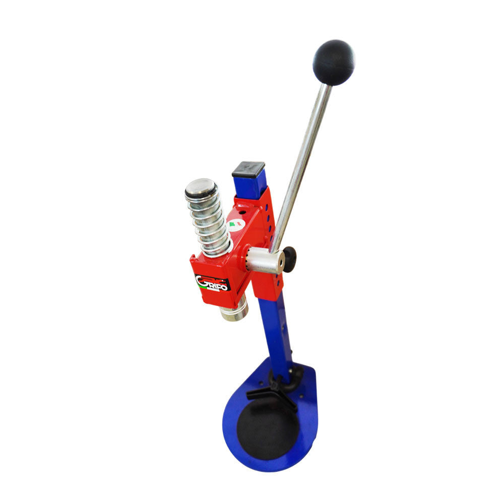 TAPPATRICE CAVALLETTO CORONA A 2 CAMPANE PER Diam.26-29 MOD "ACCIAIO"