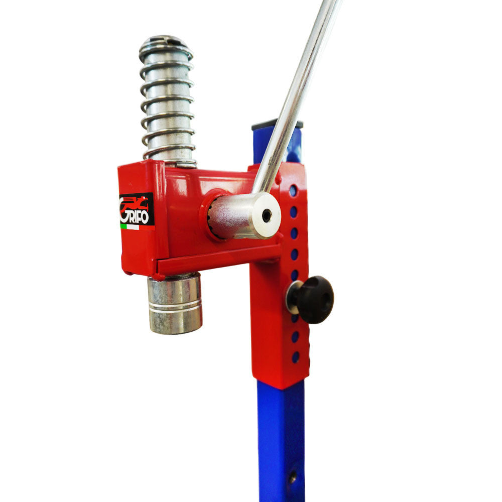 TAPPATRICE CAVALLETTO CORONA A 2 CAMPANE PER Diam.26-29 MOD "ACCIAIO"