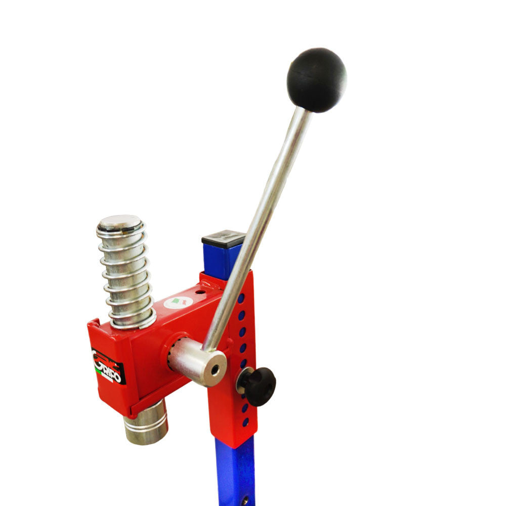 TAPPATRICE CAVALLETTO CORONA A 2 CAMPANE PER Diam.26-29 MOD "ACCIAIO"