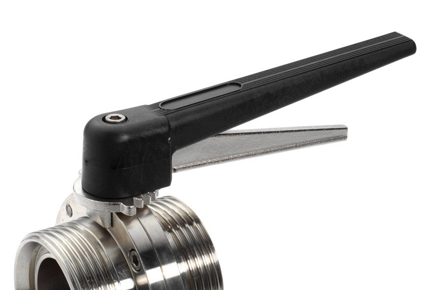 13 POSITION HANDLE IN BLACK ABS WITH STAINLESS STEEL LEVER FOR BUTTERFLY VALVE