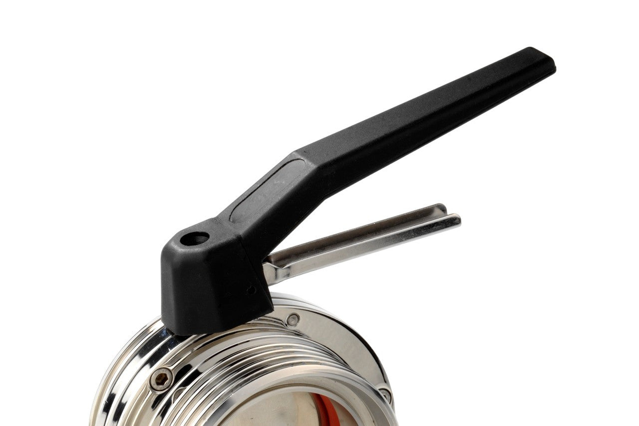 ON-OFF HANDLE IN BLACK ABS WITH INOX LEVER FOR BUTTERFLY VALVE