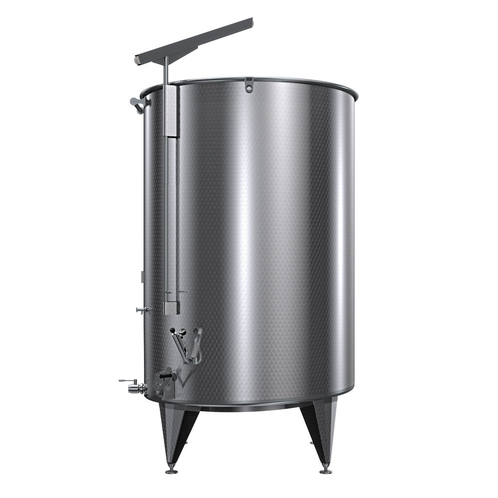 LAGERBEHÄLTER FÜR DRUCKLUFT MIT NEIGUNG DES FLACHEN BODENS CUSTOM Ø 2100 VON 7500 BIS 12500 LT