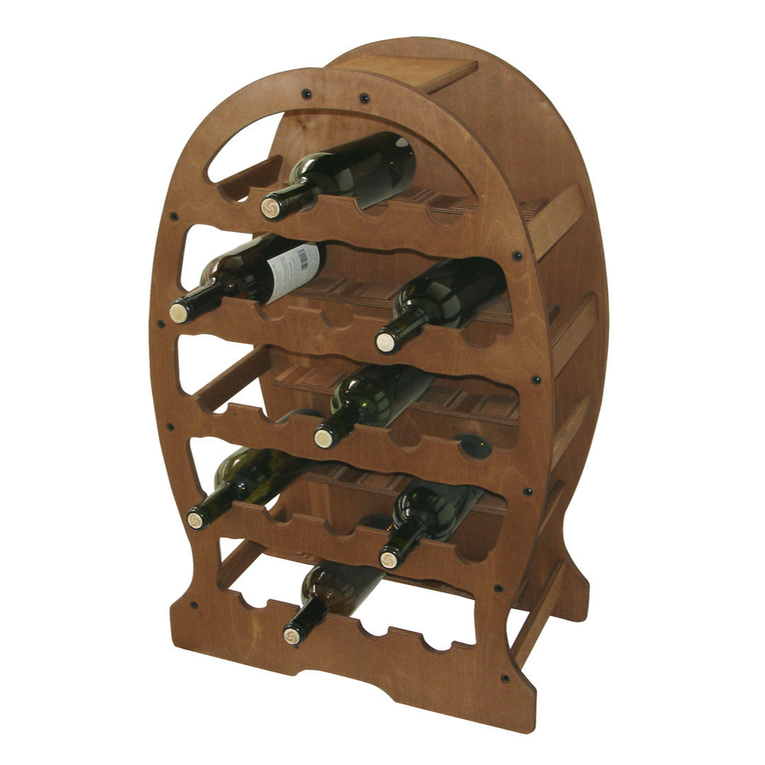 WOODEN WINE RACK 23 BOTTLES FERRARI