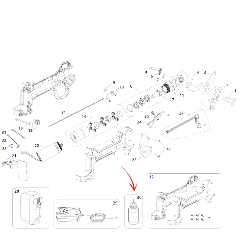 OILER FOR ELECTRIC SCISSORS