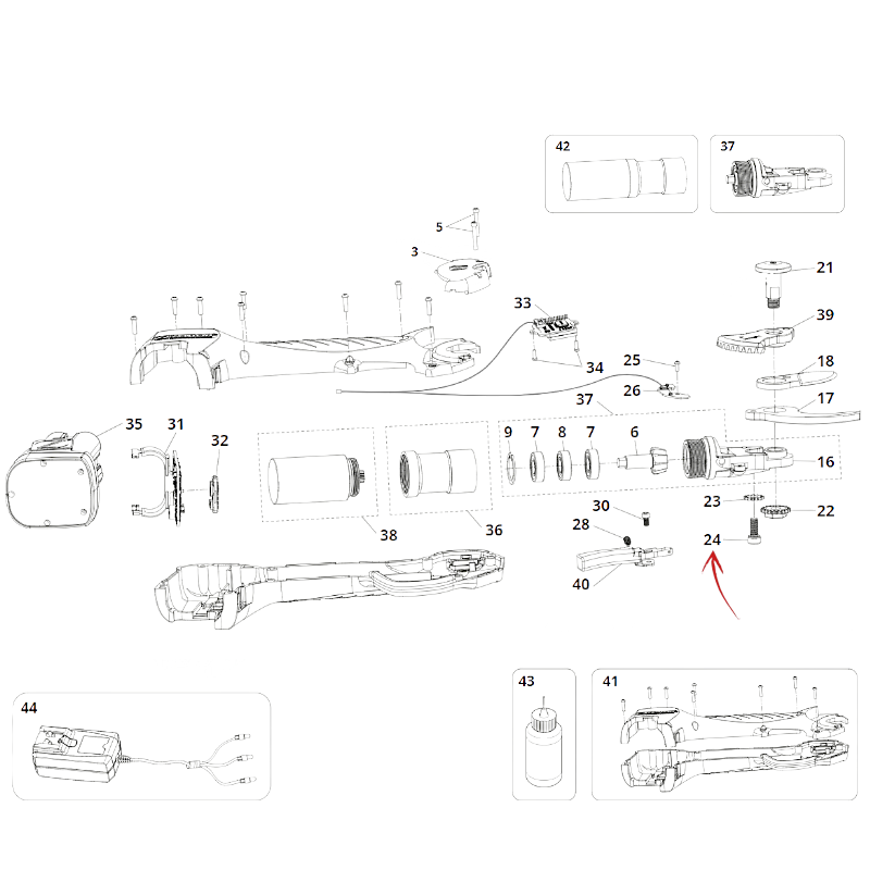 VITE LAMA FORBICE ZM-25 E ZE-25