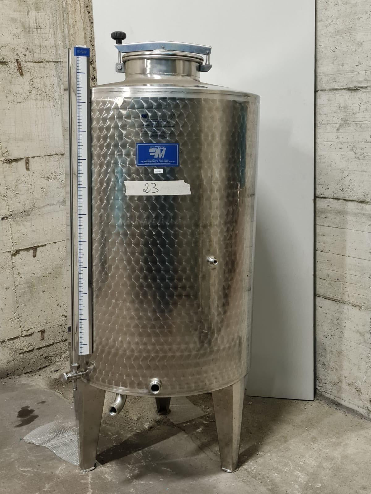 EDELSTAHL LAGERBEHÄLTER LT 550 MIT FLACHEM BODEN - OUTLET23