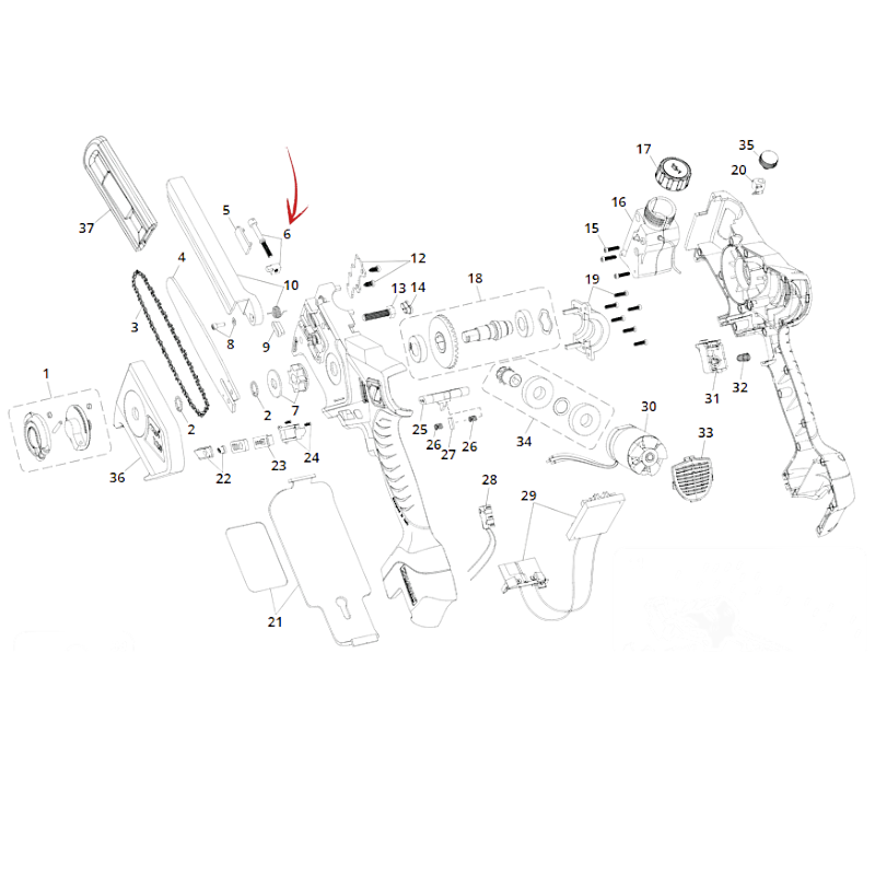 CHAIN TENSIONER KIT FOR ZP-120 PRUNER