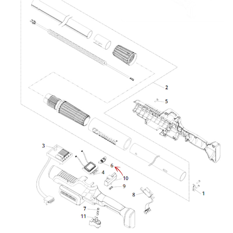 POWER BUTTONS FOR PRUNER ZP-190 LA