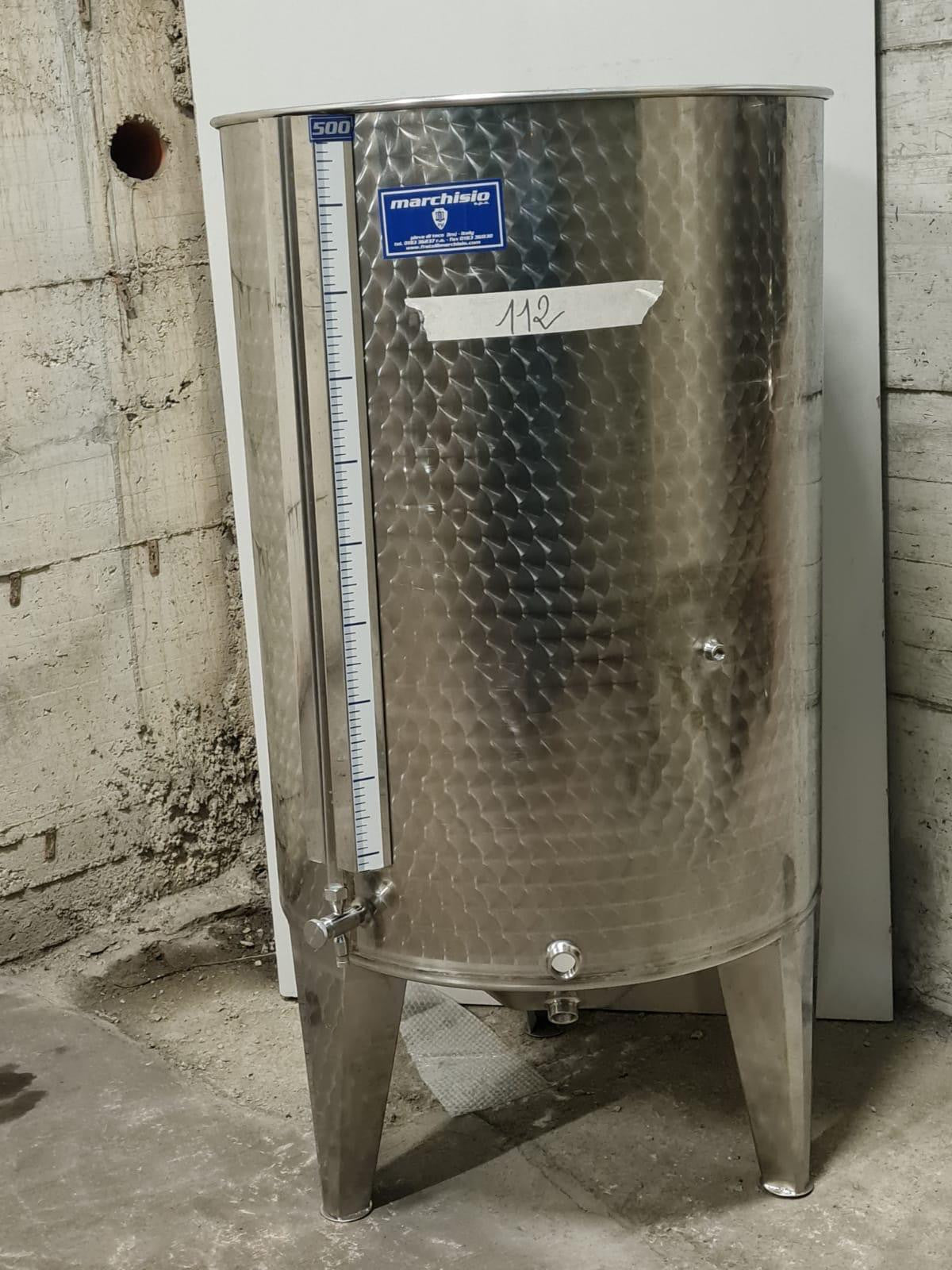 STAINLESS STEEL AIR-FILLED TANK LT 500 BOMB BOTTOM WITH FEET - OUTLET112