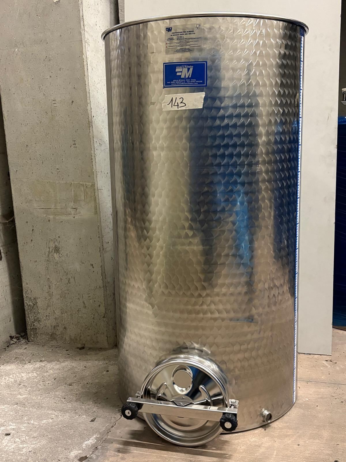 SERBATOIO INOX SEMPREPIENO AD ARIA FONDO PIANO 700 LT - OUTLET143