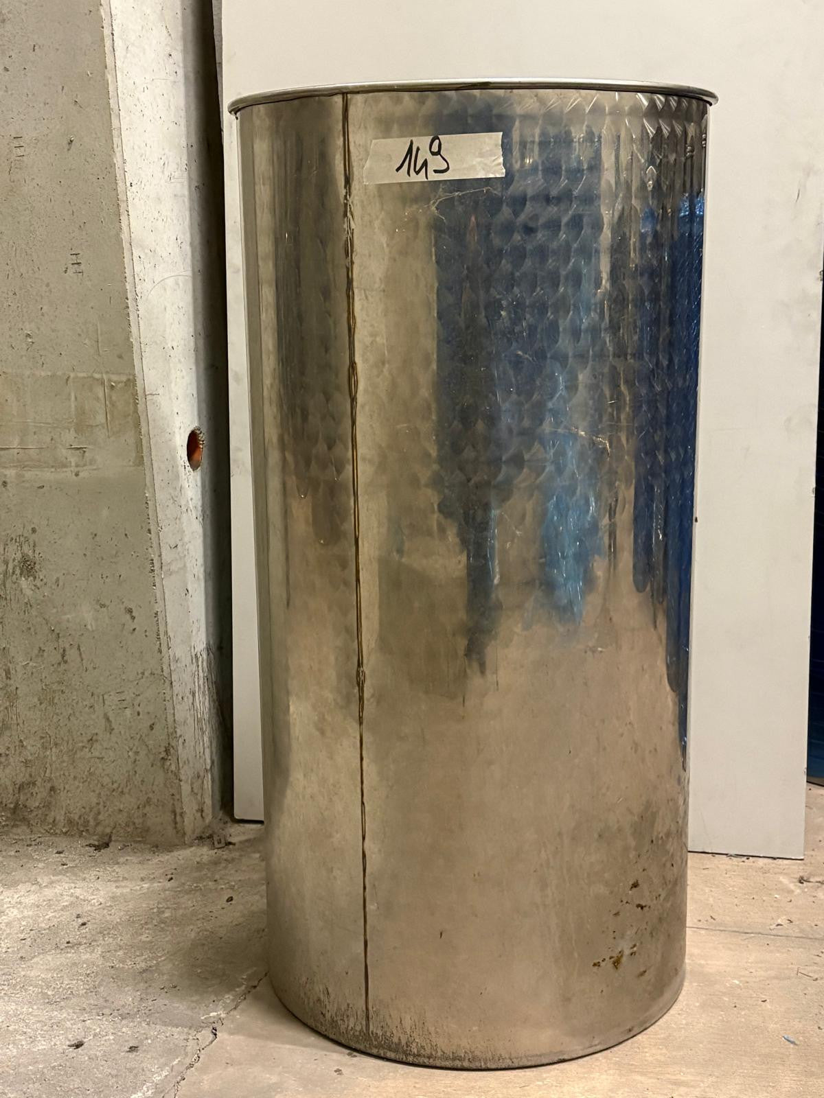 STAINLESS STEEL AIR STORAGE TANK FLAT BOTTOM 400A LT - OUTLET149